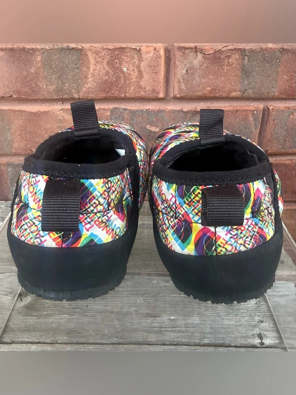 North Face Little Kids SZ 12 Thermoball Traction Mule ll Slippers Shoes Print